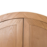 Zia 1.83m (H) Ash Curve Cabinet - Natural Cabinet Nicki-Core   