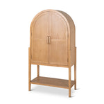 Zia 1.83m (H) Ash Curve Cabinet - Natural Cabinet Nicki-Core   