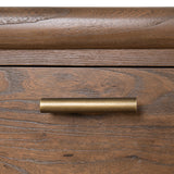 Sophia 6 Drawer Wooden Chest - Walnut Drawer Nicki-Core   