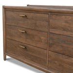 Sophia 6 Drawer Wooden Chest - Walnut Drawer Nicki-Core   