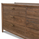 Sophia 6 Drawer Wooden Chest - Walnut Drawer Nicki-Core   