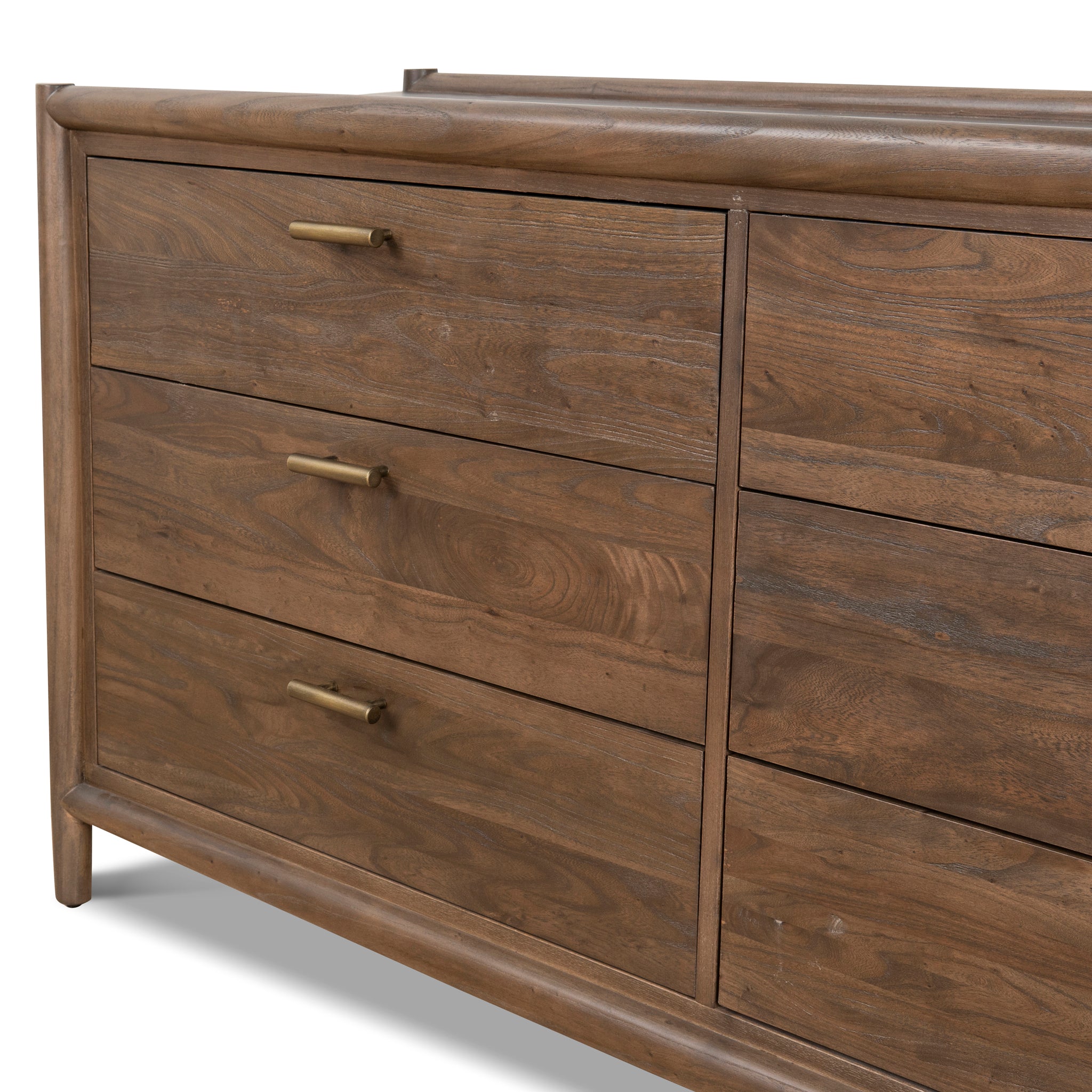Sophia 6 Drawer Wooden Chest - Walnut Drawer Nicki-Core   