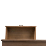 Sophia 6 Drawer Wooden Chest - Walnut Drawer Nicki-Core   