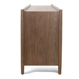 Sophia 6 Drawer Wooden Chest - Walnut Drawer Nicki-Core   