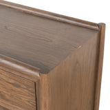 Sophia 6 Drawer Wooden Chest - Walnut Drawer Nicki-Core   