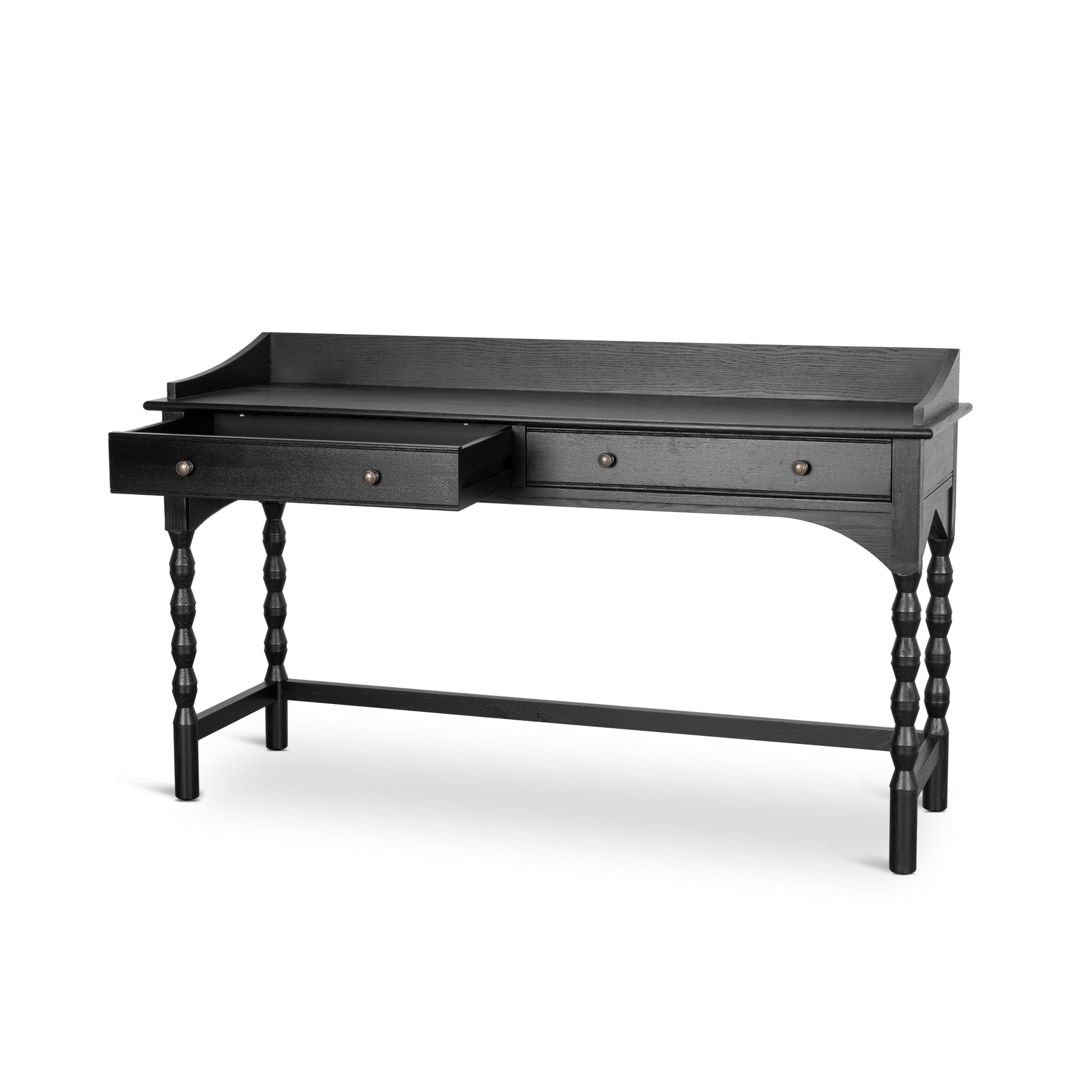Primrose 1.45m Console Table - Black Console Table Nicki-Core