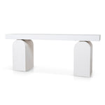 Junon 1.9m New Elm Console Table - Full White Console Table Nicki-Core