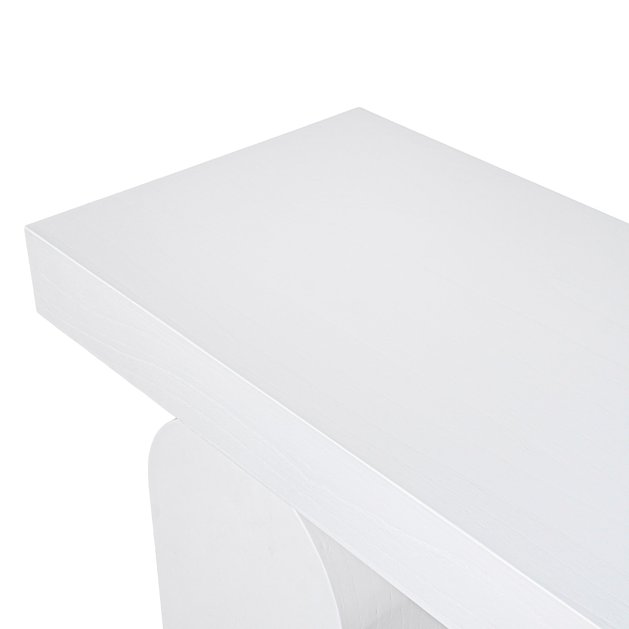 Junon 1.9m New Elm Console Table - Full White Console Table Nicki-Core