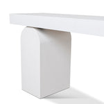 Junon 1.9m New Elm Console Table - Full White Console Table Nicki-Core