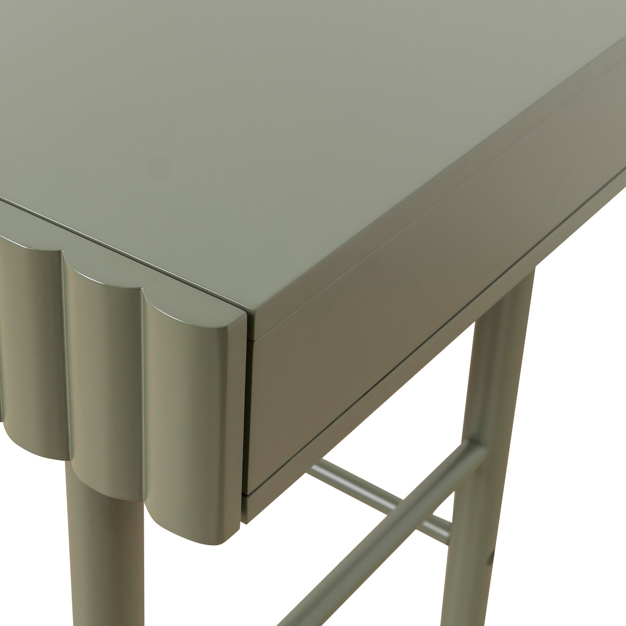 Ex Display - Vasuda 1.2m Home Office Desk - Green Home Office Desk KD-Core