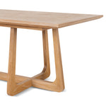 Mullins 2.4m Oak Dining Table - Natural - Last One Dining Table Nicki-Core