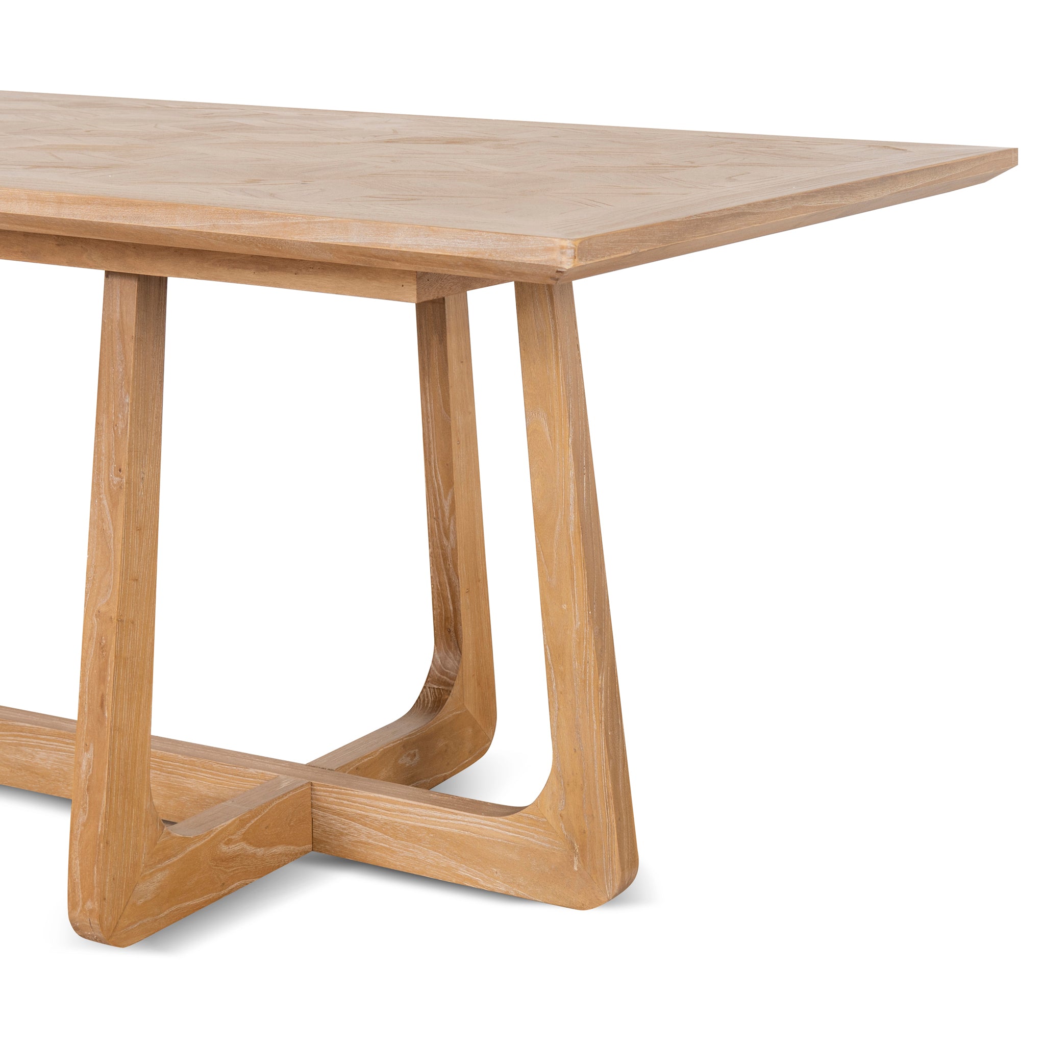 Mullins 2.4m Oak Dining Table - Natural - Last One Dining Table Nicki-Core