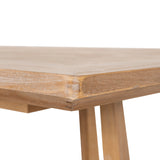 Mullins 2.4m Oak Dining Table - Natural - Last One Dining Table Nicki-Core