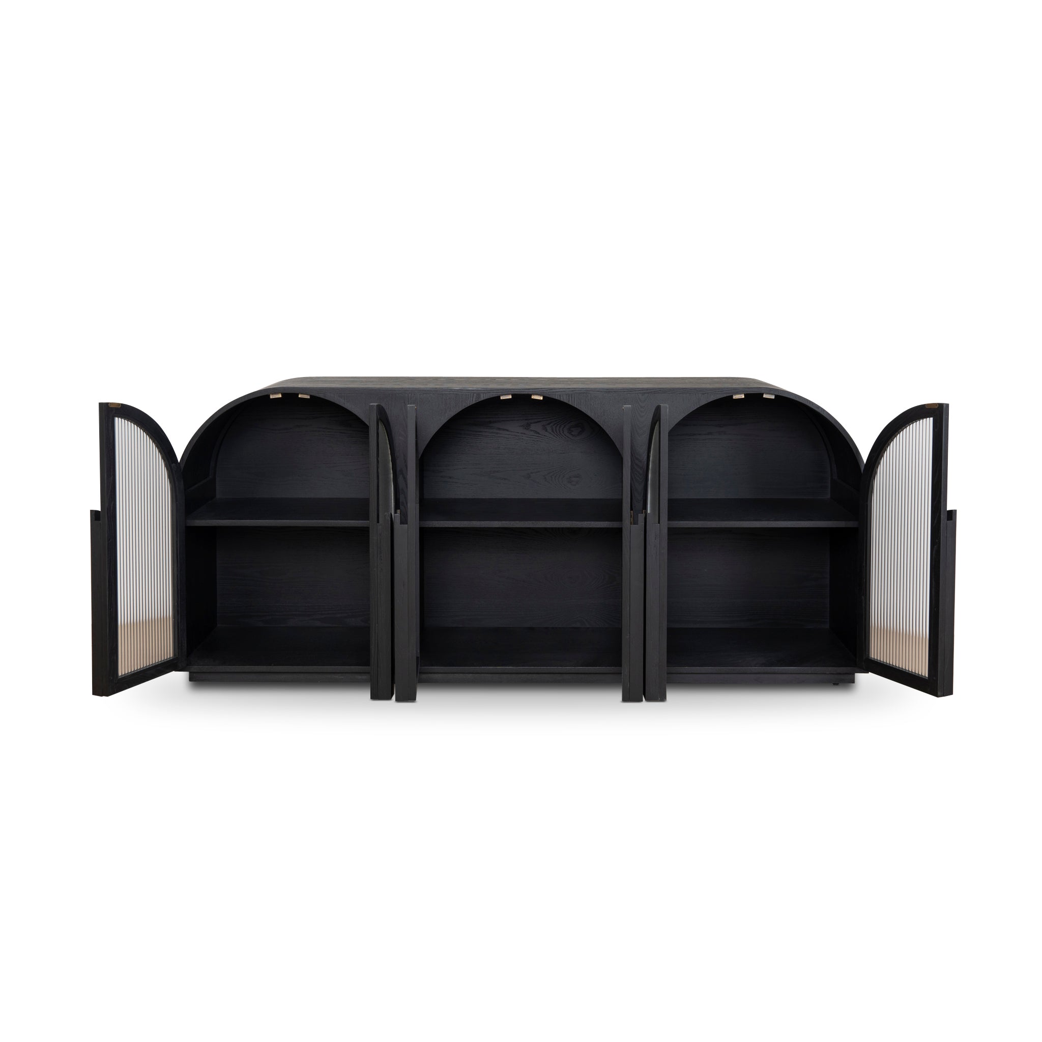 Claremont 2m Sideboard - Full Black Buffet & Sideboard Nicki-Core