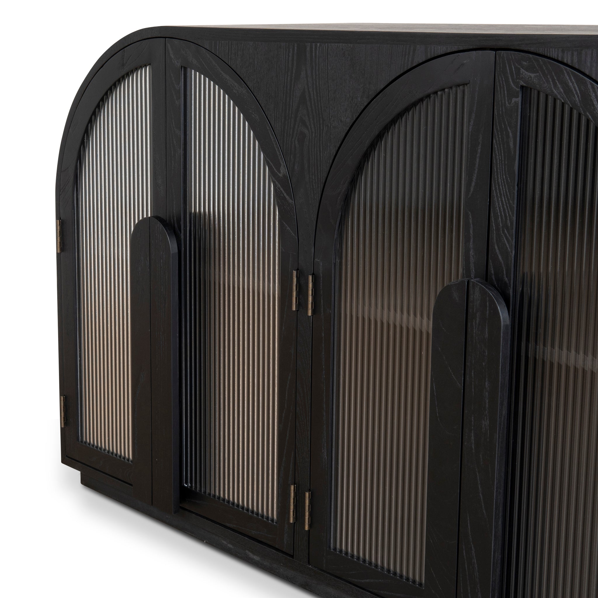 Claremont 2m Sideboard - Full Black Buffet & Sideboard Nicki-Core