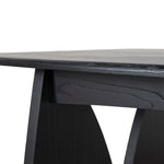 Ex Display - Amano 1.8m Elm Dining Table - Full Black Dining Table Nicki-Core