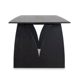 Ex Display - Amano 1.8m Elm Dining Table - Full Black Dining Table Nicki-Core