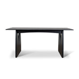 Ex Display - Amano 1.8m Elm Dining Table - Full Black Dining Table Nicki-Core