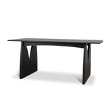 Ex Display - Amano 1.8m Elm Dining Table - Full Black Dining Table Nicki-Core
