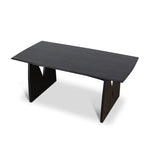 Ex Display - Amano 1.8m Elm Dining Table - Full Black Dining Table Nicki-Core