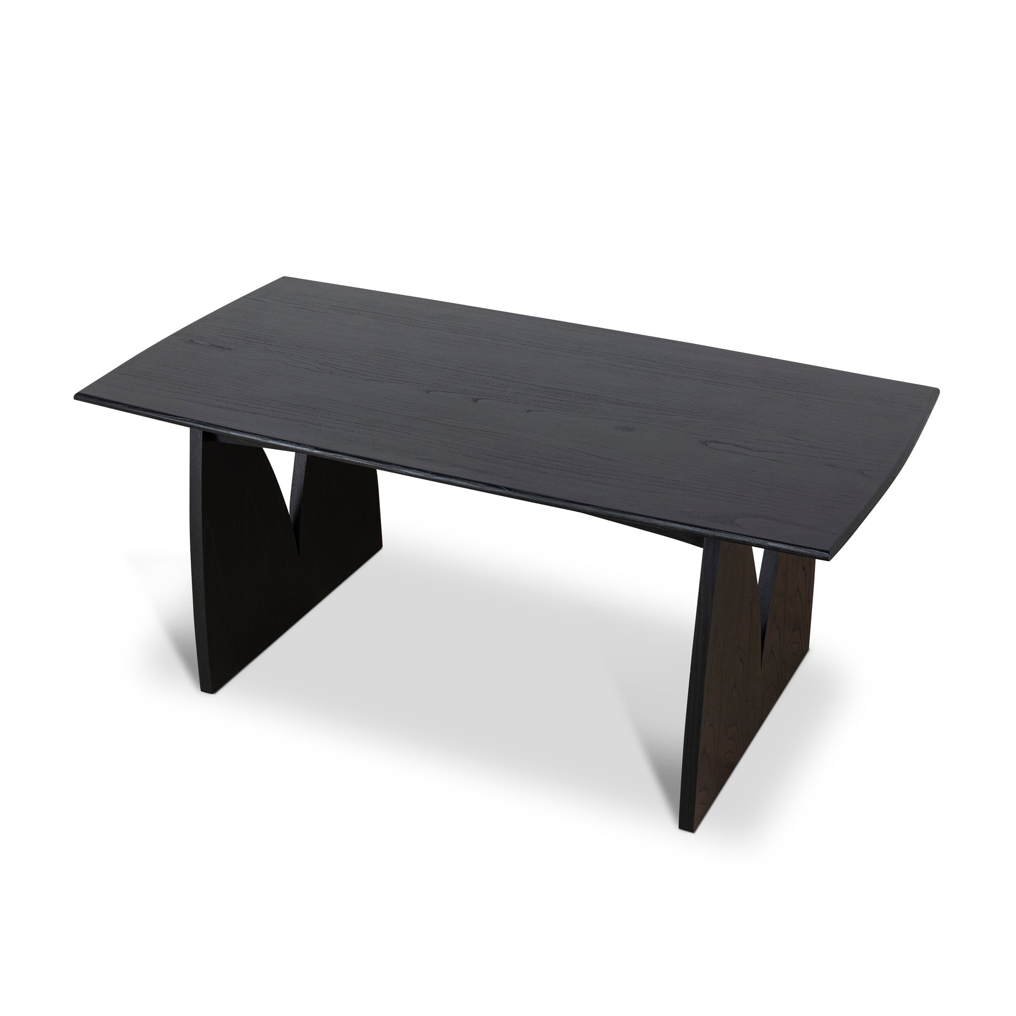 Ex Display - Amano 1.8m Elm Dining Table - Full Black Dining Table Nicki-Core