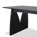 Ex Display - Amano 1.8m Elm Dining Table - Full Black Dining Table Nicki-Core