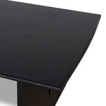 Ex Display - Amano 1.8m Elm Dining Table - Full Black Dining Table Nicki-Core