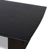 Ex Display - Amano 1.8m Elm Dining Table - Full Black Dining Table Nicki-Core
