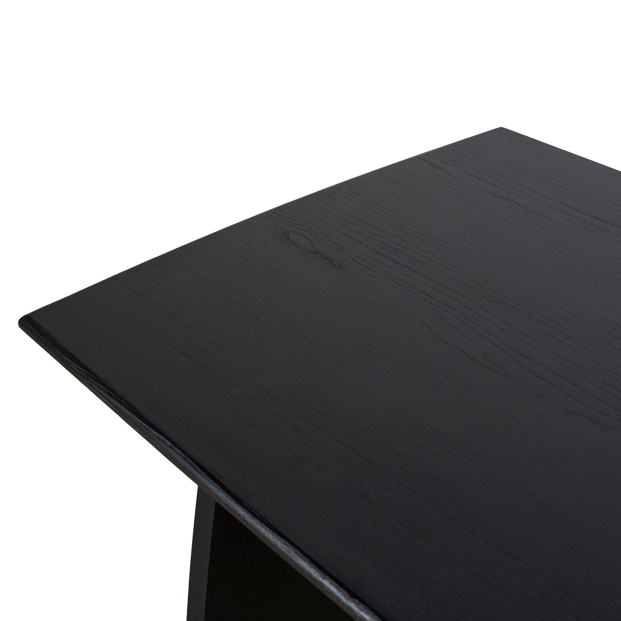 Ex Display - Amano 1.8m Elm Dining Table - Full Black Dining Table Nicki-Core