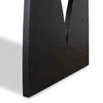 Ex Display - Amano 1.8m Elm Dining Table - Full Black Dining Table Nicki-Core