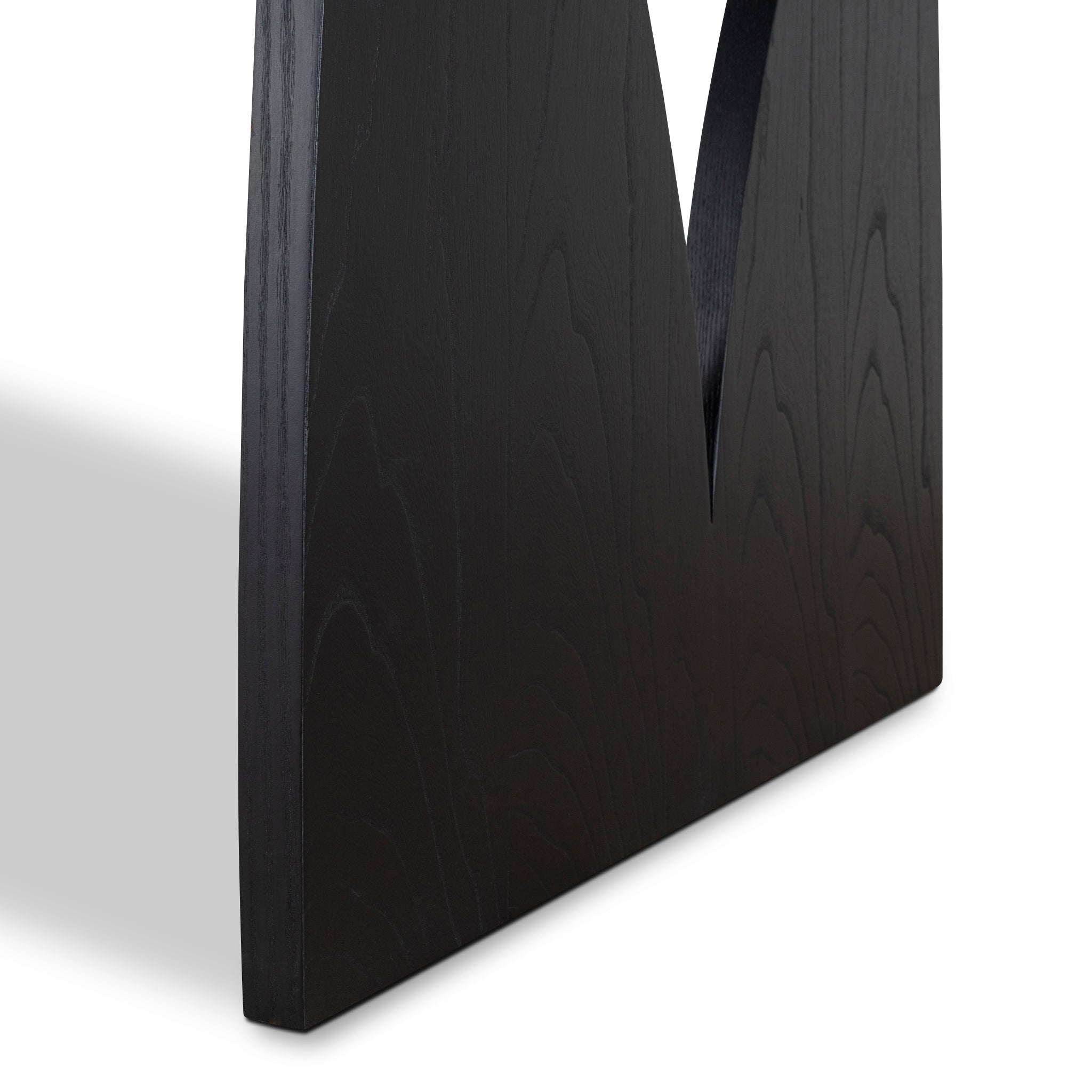 Ex Display - Amano 1.8m Elm Dining Table - Full Black Dining Table Nicki-Core