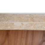 Ex Display - Edvard 2.8m Travertine Dining Table - Natural Dining Table Nicki-Core