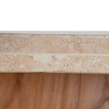 Edvard 2.4m Travertine Dining Table - Natural Dining Table Nicki-Core