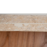 Ex Display - Edvard 2.8m Travertine Dining Table - Natural