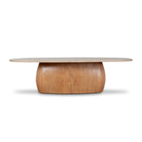 Edvard 2.4m Travertine Dining Table - Natural Dining Table Nicki-Core