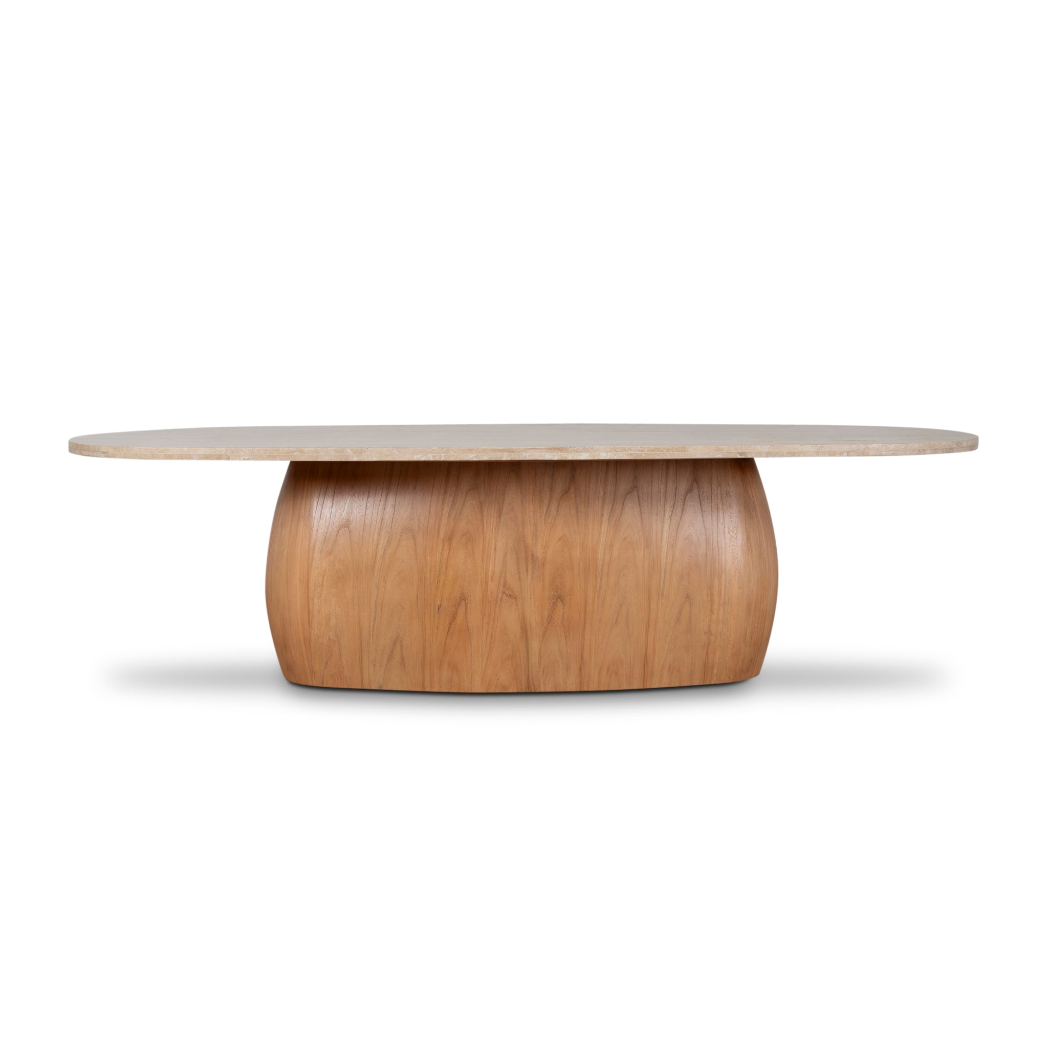 Edvard 2.8m Travertine Dining Table - Natural Dining Table Nicki-Core