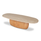 Edvard 2.4m Travertine Dining Table - Natural Dining Table Nicki-Core