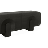 Alisha 2.1m Buffet Unit - Textured Espresso Black Buffet & Sideboard Valerie-Core