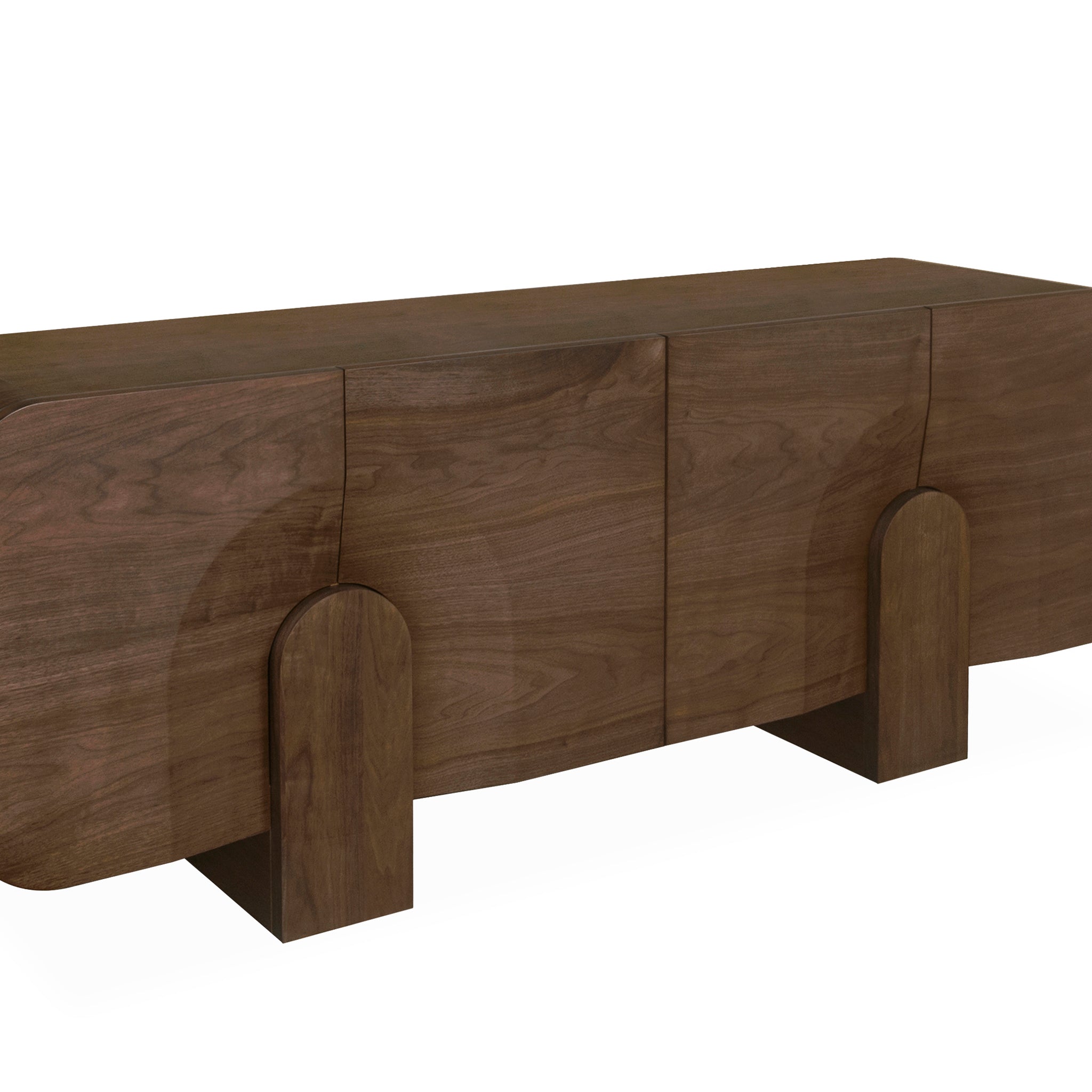Alisha 2.1m Buffet Unit - Light Walnut Buffet & Sideboard Valerie-Core