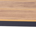 Vanesa 1.8m Charcoal Outdoor Dining Table - Natural Dining Table Industra-Core