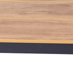 Vanesa 1.8m Charcoal Outdoor Dining Table - Natural Dining Table Industra-Core