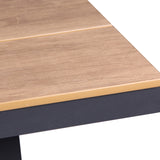 Vanesa 1.8m Charcoal Outdoor Dining Table - Natural Dining Table Industra-Core