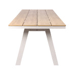 Vanesa 2.3m Sand White Outdoor Dining Table - Natural Outdoor Table Industra-Core