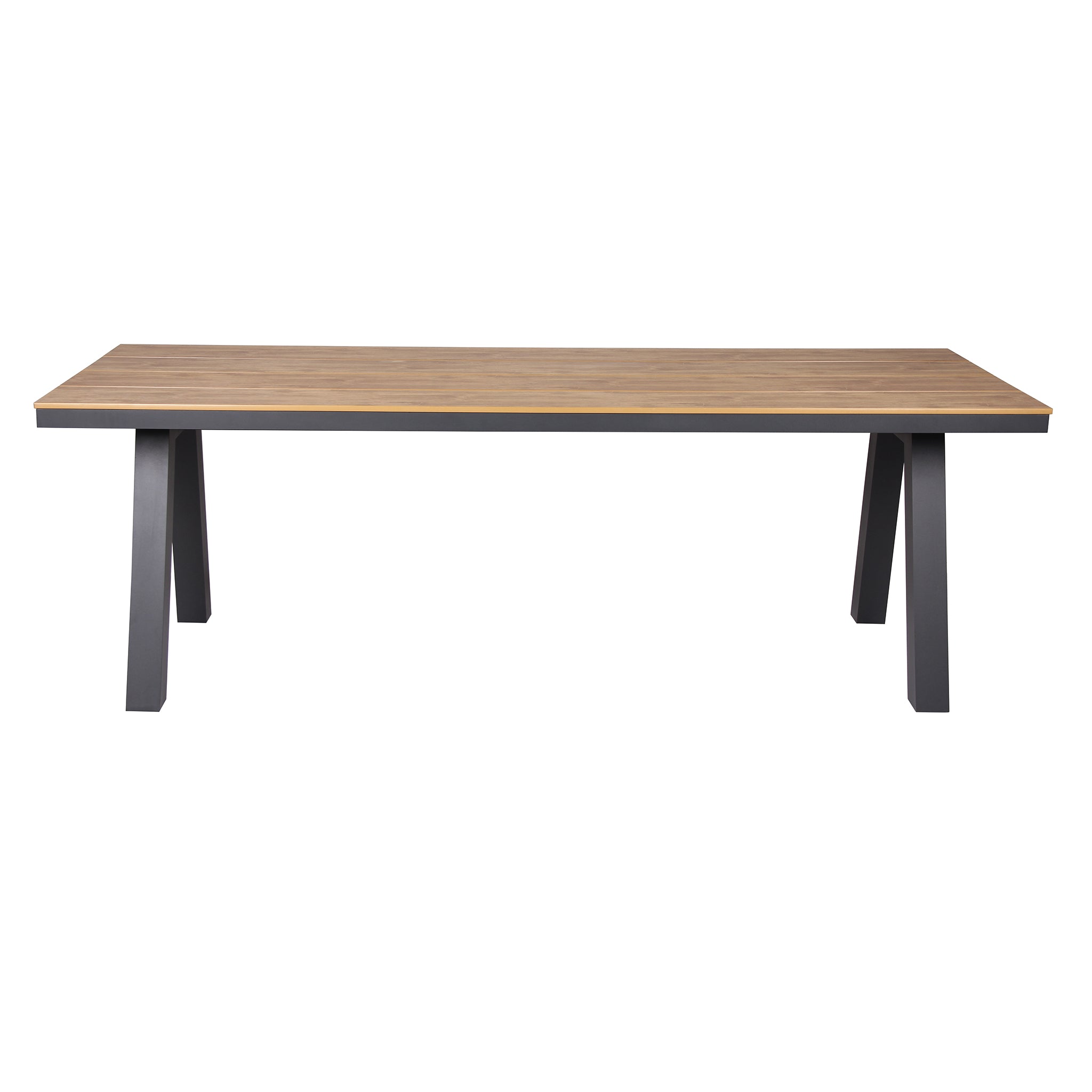 Vanesa 2.3m Charcoal Outdoor Dining Table - Natural Dining Table Industra-Core