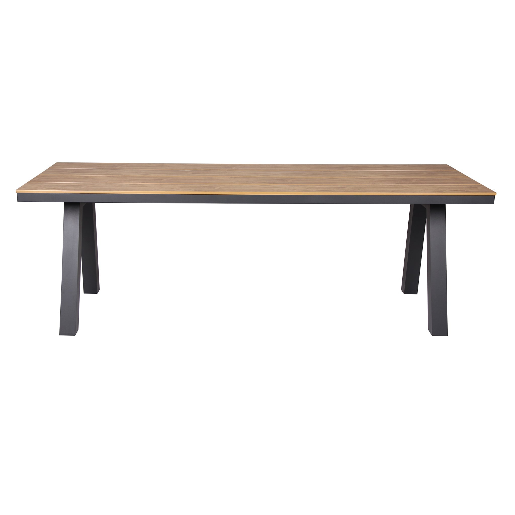 Vanesa 2.3m Charcoal Outdoor Dining Table - Natural Dining Table Industra-Core