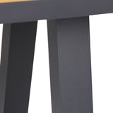 Vanesa 2.3m Charcoal Outdoor Dining Table - Natural Dining Table Industra-Core