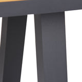 Vanesa 2.3m Charcoal Outdoor Dining Table - Natural Dining Table Industra-Core