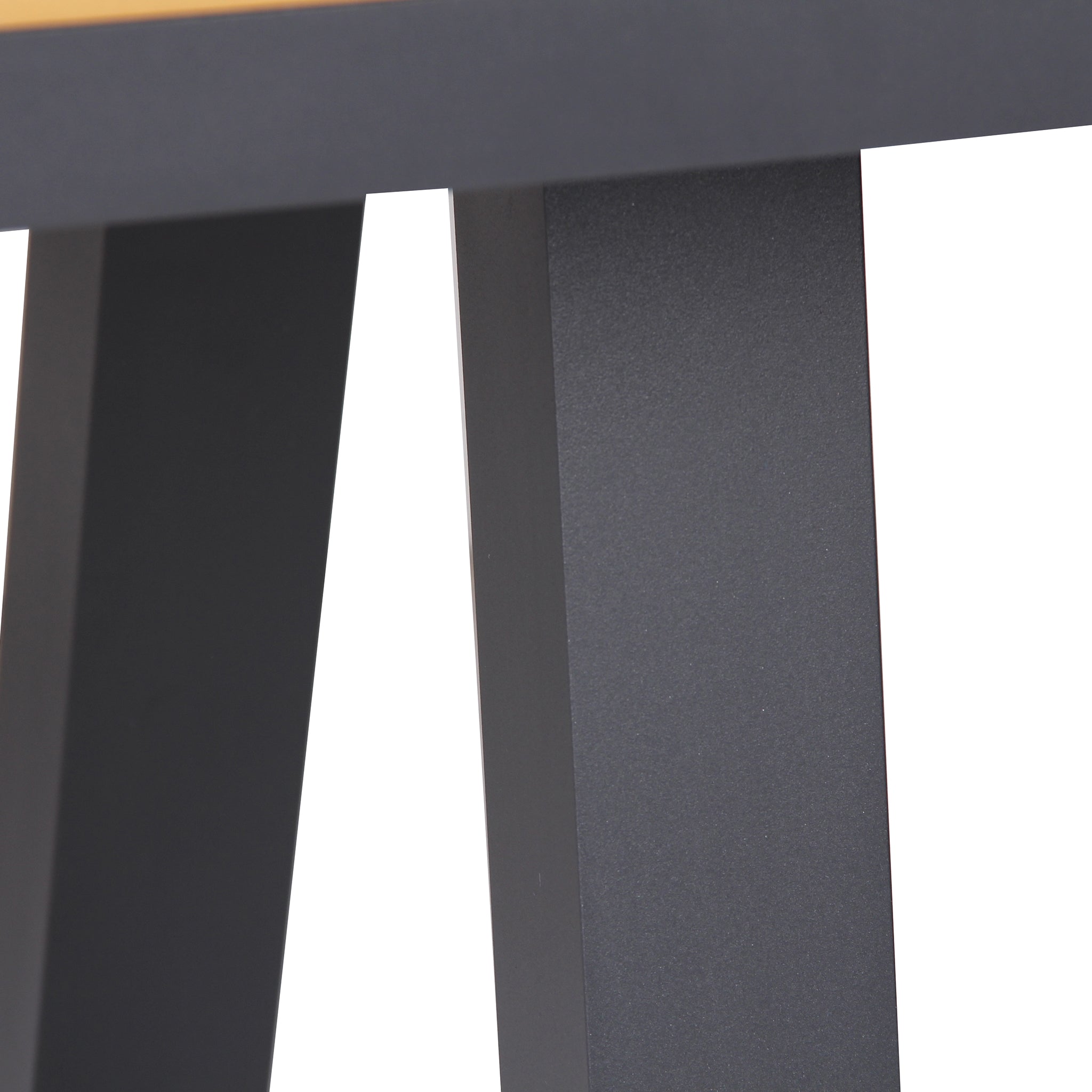 Vanesa 2.3m Charcoal Outdoor Dining Table - Natural Dining Table Industra-Core