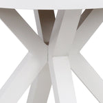 Vanesa 90cm Round Sand White Outdoor Dining Table - Natural Outdoor Table Industra-Core
