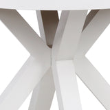 Vanesa 90cm Round Sand White Outdoor Dining Table - Natural Outdoor Table Industra-Core
